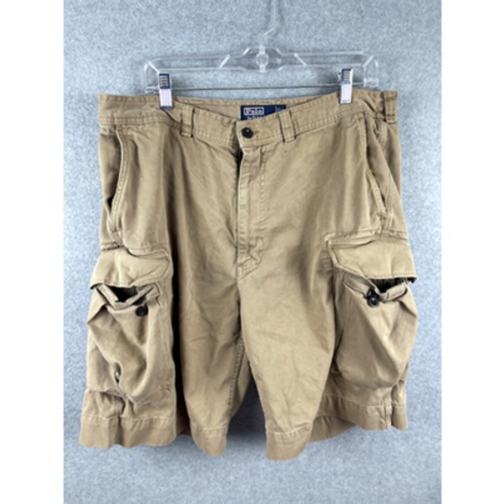Polo Ralph Lauren Cargo Shorts Men's 36 Khaki‎ Brown Outdoors Utility Workwear